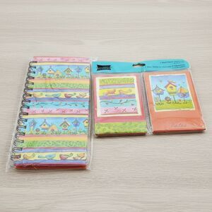 Studio 18 Sue Zipkin Birdhouse Journal Notebook & 2 Matchbook Notepads Set